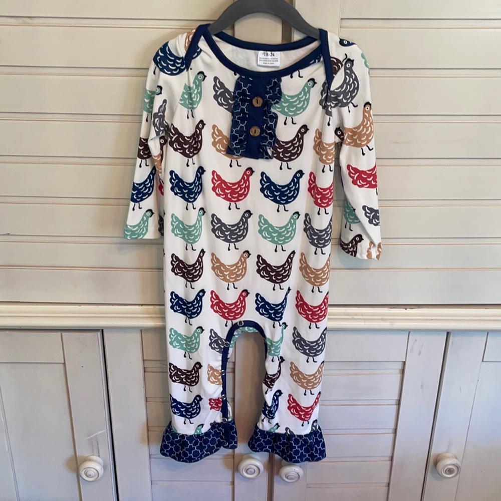 Honeydew chicken romper
